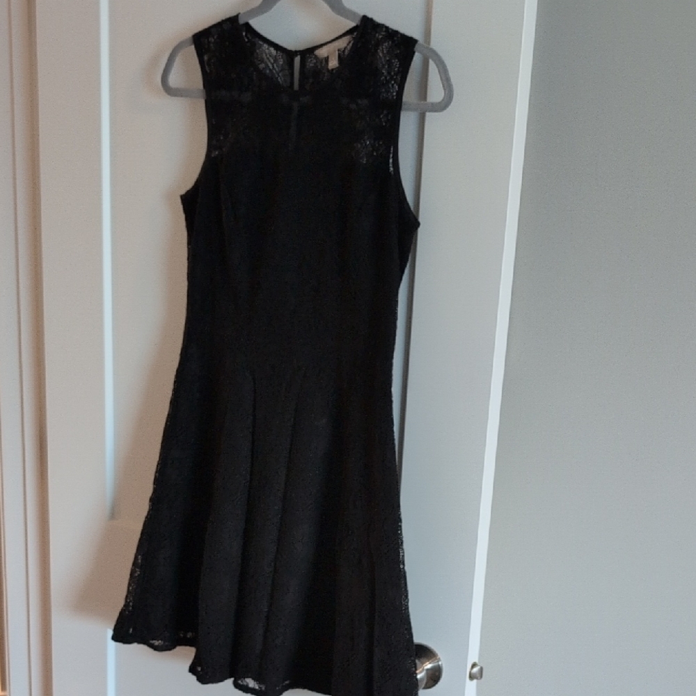 Banana Republic Black Lace Mini Dress